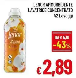 A&O Lenor ammorbidente lavatrice concentrato offerta