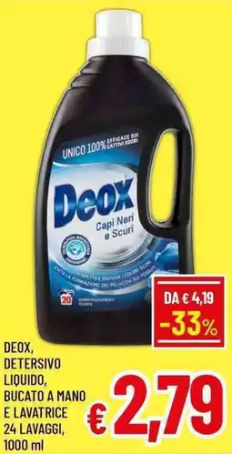 A&O Deox, detersivo liquido, bucato a mano e lavatrice offerta