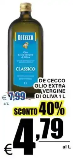 DEM De cecco olio extra vergine di oliva offerta