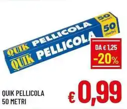 A&O Quik pellicola 50 metri offerta
