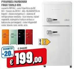 A&O Pyramidea mambo105r frigo tavolo ros offerta