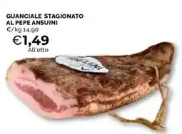 Mercatò Guanciale stagionato AL PEPE ANSUINI offerta
