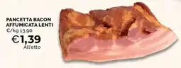 Mercatò Pancetta bacon affumicata lenti offerta