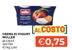 Mercatò Crema di yogurt MULLER offerta