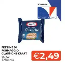Mercatò Fettine di formaggio classiche KRAFT offerta
