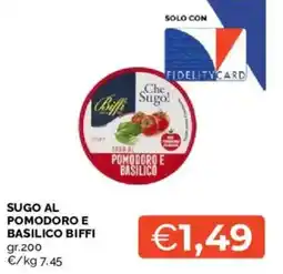 Mercatò Sugo al pomodoro e basilico BIFFI offerta
