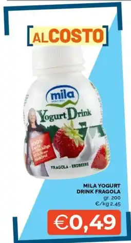 Mercatò Mila yogurt drink fragola offerta