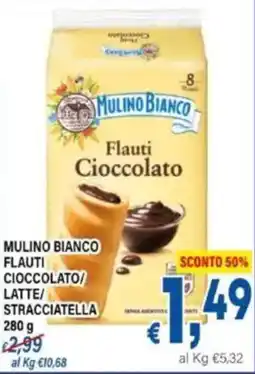 DEM Mulino bianco flauti cioccolato latte/ stracciatella offerta