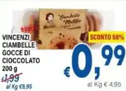 DEM Vincenzi ciambelle gocce di cioccolato offerta