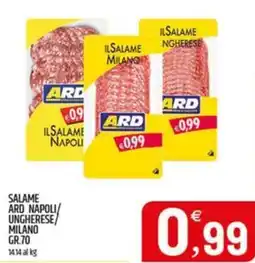Ard Discount Salame ard napoli/ ungherese/ milano offerta