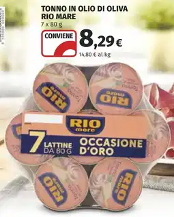 Coop Tonno in olio di oliva RIO MARE offerta