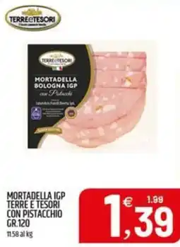 Ard Discount Mortadella igp terre e tesori con pistacchio offerta