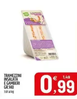 Ard Discount Tramezzini insalata e gamberi offerta