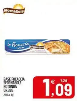 Ard Discount Base focaccia sfornasole rotonda offerta