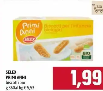 Famila Selex Primi Anni Biscotti Bio 360g offerta