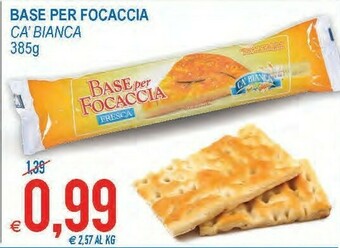MD Discount Base per focaccia fresca offerta