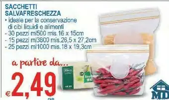 MD Discount Sacchetti salvafreschezza offerta
