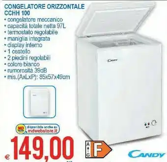 MD Discount Cchh 100 congelatore a pozzo 97 l libera installazione f offerta