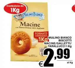 DEM Mulino bianco biscotti macine/galletti/ tarallucci offerta