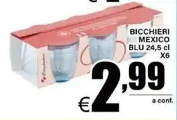 DEM Bicchieri mexico blu offerta