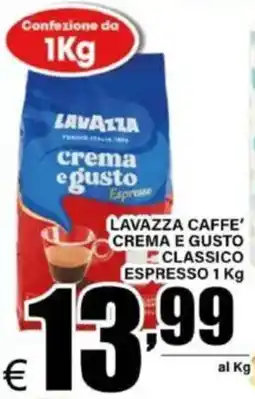 DEM Lavazza caffe' crema e gusto classico espresso offerta