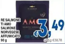 DEM Re salmone ti amo salmone norvegese affumicato offerta