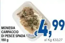 DEM Monesia carpaccio di pesce spada offerta