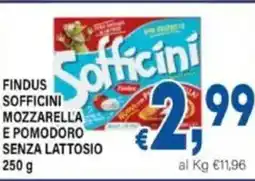 DEM Findus sofficini mozzarella e pomodoro senza lattosio offerta