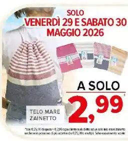 Todis Telo mare zainetto offerta