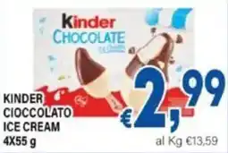 DEM Kinder cioccolato ice cream offerta