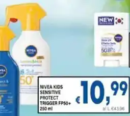 DEM Nivea kids sensitive protect trigger fp50+ offerta