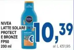 DEM Nivea latte solare protect e bronze fp50 offerta