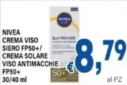 DEM Nivea crema viso siero fp50+/ crema solare viso antimacchie fp50+ offerta