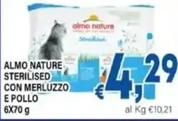 DEM Almo nature sterilised con merluzzo e pollo offerta