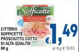 DEM Citterio sofficette prosciutto cotto di alta qualita' offerta