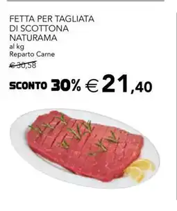 Esselunga Fetta per Tagliata di Scottona Naturama offerta