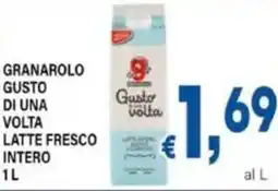 DEM Granarolo gusto di una volta latte fresco intero offerta