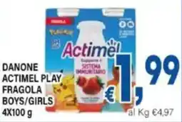 DEM Danone actimel play fragola boys/girls offerta