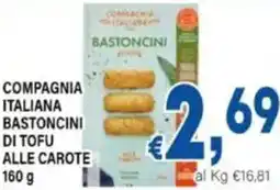 DEM Compagnia italiana bastoncini di tofu alle carote offerta