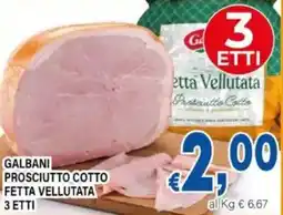 DEM Galbani prosciutto cotto fetta vellutata offerta
