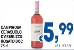 DEM Campirosa cerasuolo d'abbruzzo rosato doc offerta