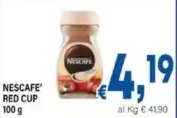 DEM Nescafe' red cup offerta