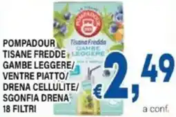 DEM Pompadour tisane fredde leggere gambe leggere/ ventre piatto/ drena cellulite/ sgonfia drena offerta
