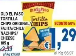 DEM Old el paso tortilla chips original/ fajita/chili/ nachips/ cheese offerta