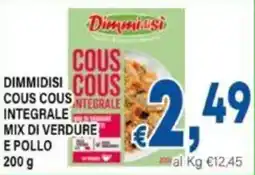 DEM Dimmidis cous cous cous integrale integrale mix di verdure e pollo offerta