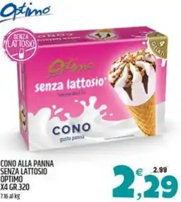 Ard Discount Cono alla panna senza lattosio x4 OPTIMO offerta
