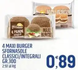 Ard Discount 4 maxi burger sfornasole classici/integrali offerta