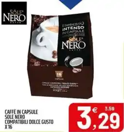Ard Discount Caffè in capsule sole nero compatibili dolce gusto offerta