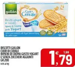 Ard Discount Biscotti gullon cuor di cerale ripieni di crema gusto yogurt e senza zuccheri aggiunti offerta