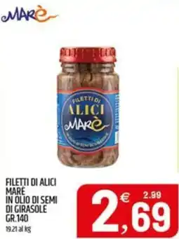 Ard Discount Filetti di alici mare in olio di semi di girasole offerta